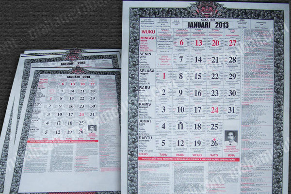 percetakan kalender bali di denpasar